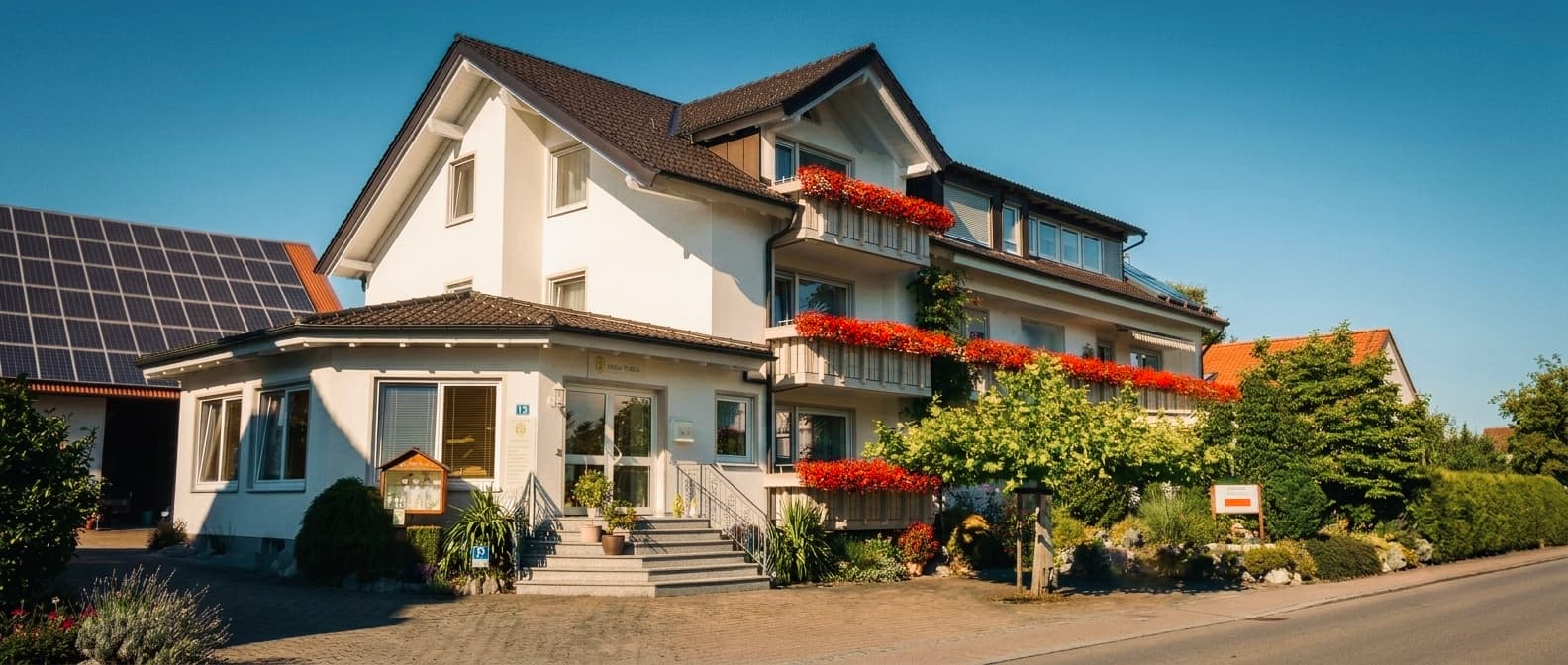 Haupthaus der Ferienwohnungen Haus Wetzler am Bodensee